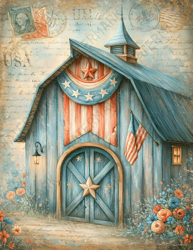 Dual Cute Independence Day Pages