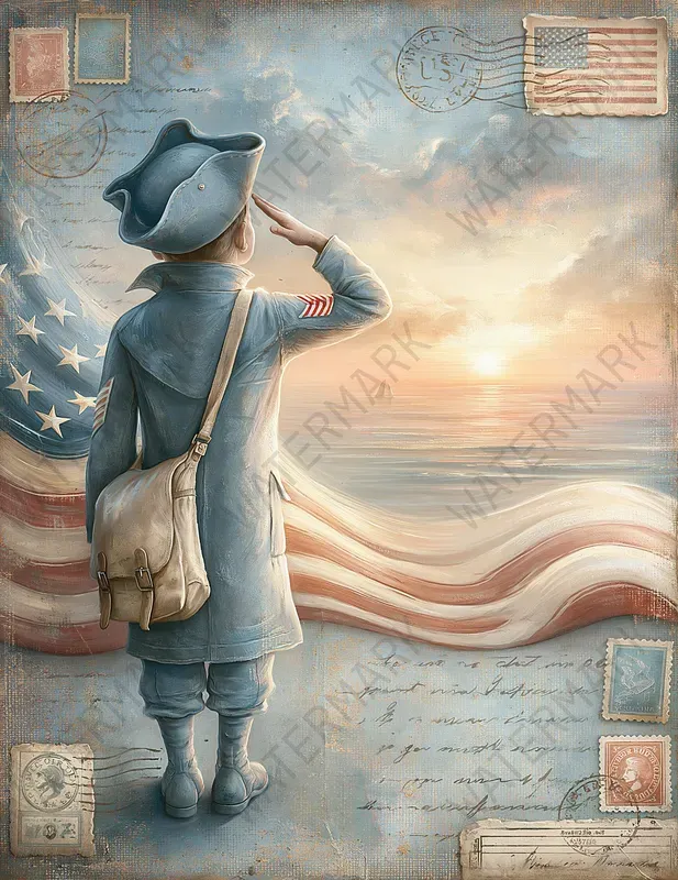Dual Cute Independence Day Pages