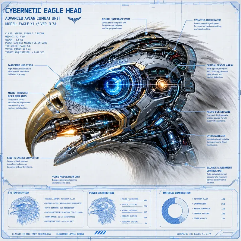 Cybernetic Animal Anatomy Infographics