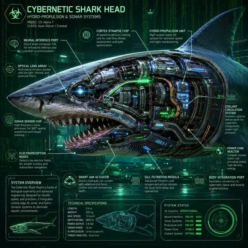 Cybernetic Animal Anatomy Infographics