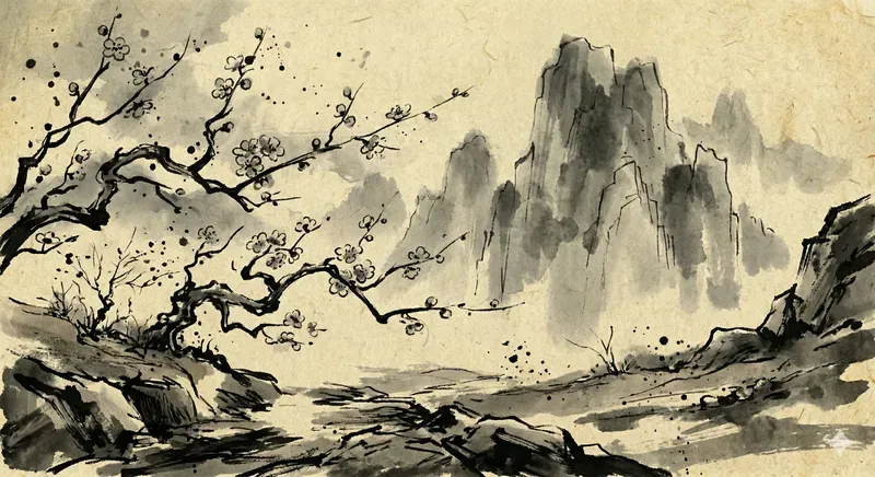 Authentic Korean Ink Wash Art