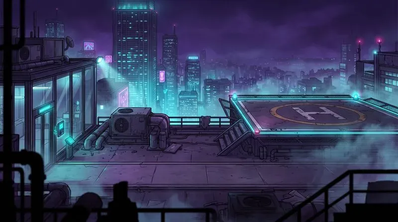 Neon Beat Em Up Game Backgrounds