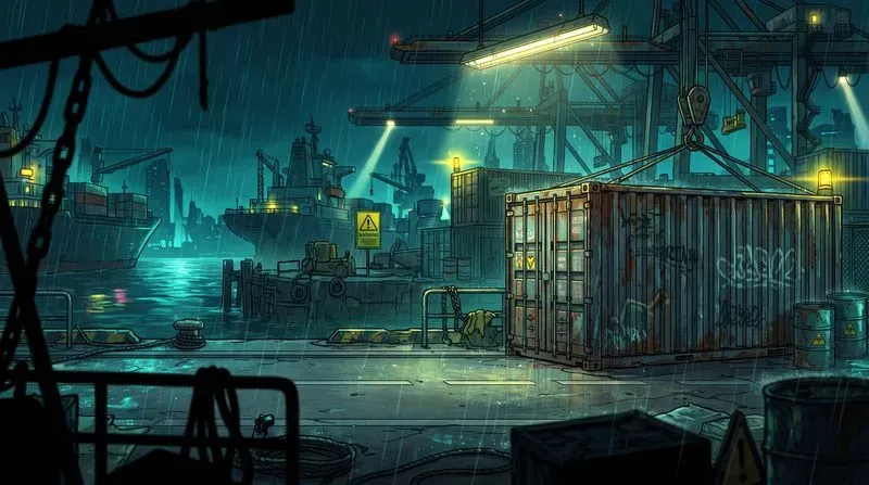 Neon Beat Em Up Game Backgrounds