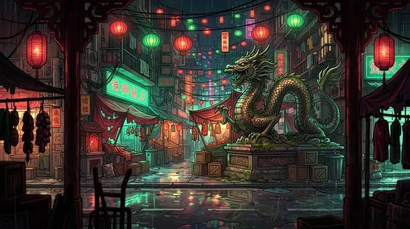 Neon Beat Em Up Game Backgrounds