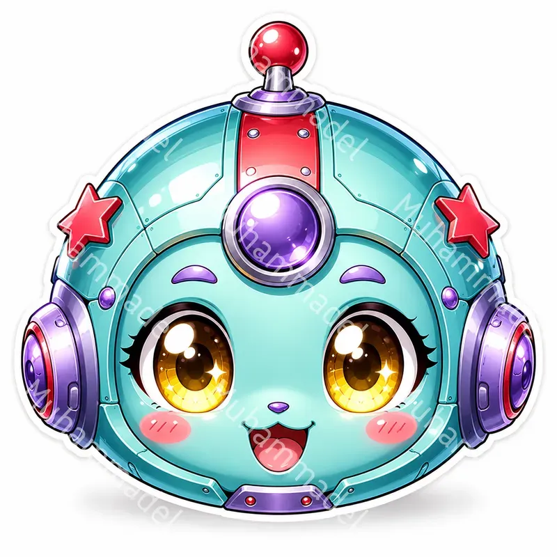 Cute Chibi Character Head Sticker Makers