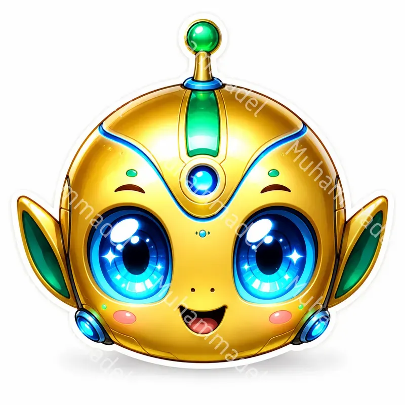 Cute Chibi Character Head Sticker Makers