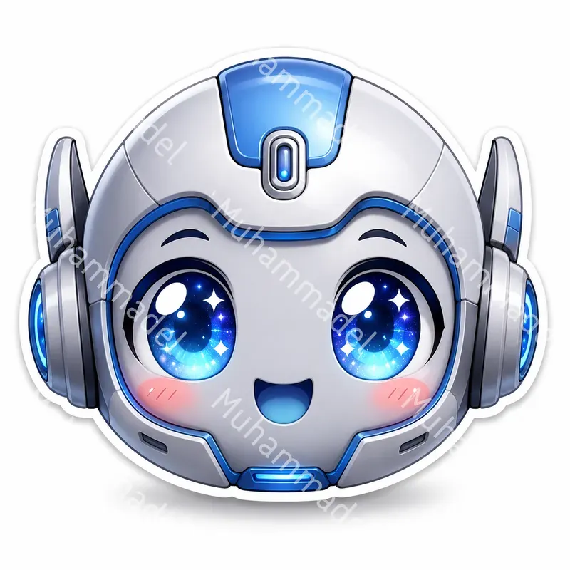Cute Chibi Character Head Sticker Makers
