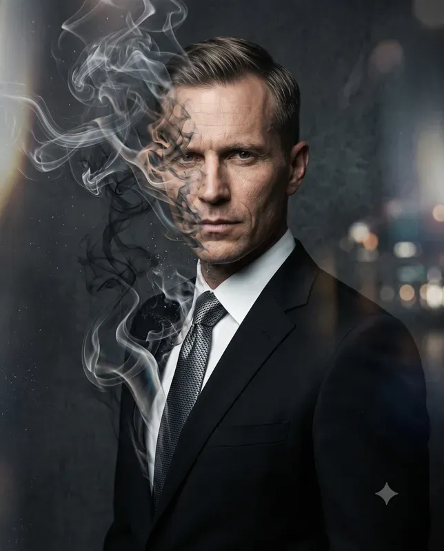 Colored Smoke Identity Portraits
