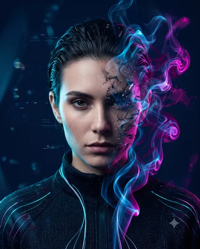 Colored Smoke Identity Portraits