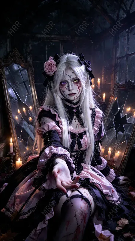 Gothic Cracked Doll Girls
