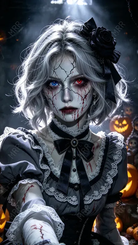 Gothic Cracked Doll Girls