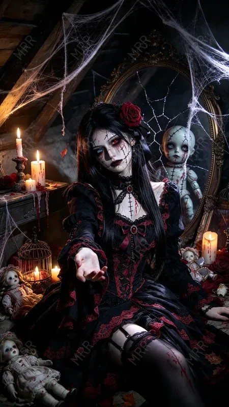 Gothic Cracked Doll Girls
