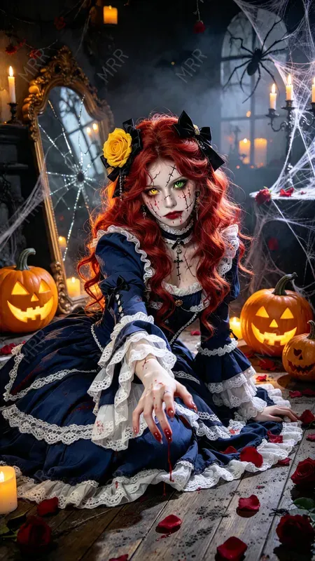 Gothic Cracked Doll Girls