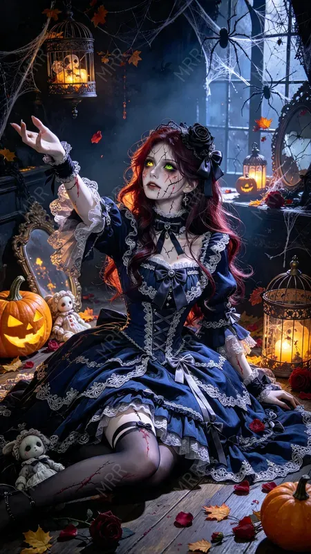 Gothic Cracked Doll Girls