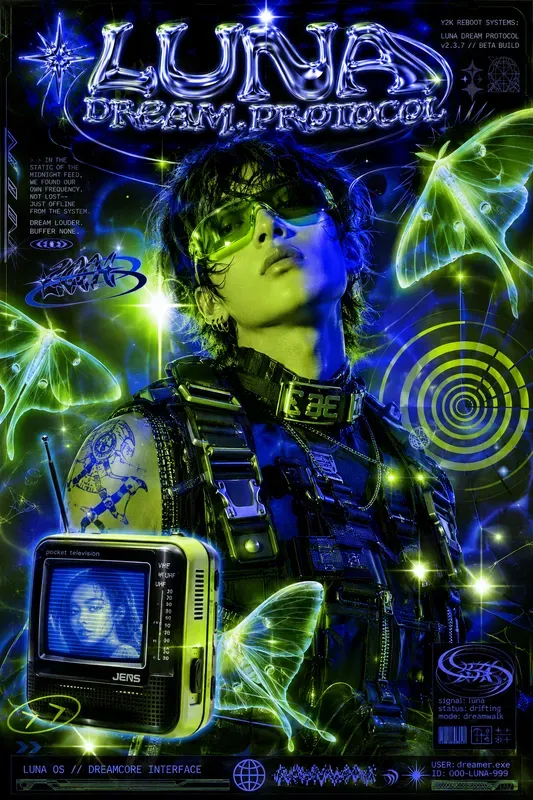 Y2k Cyber Fairy Collage Posters