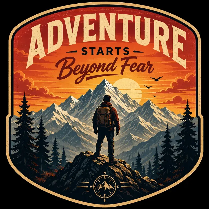Vintage Adventure Badge Design Packs