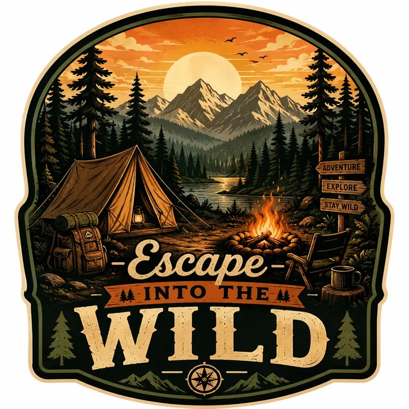 Vintage Adventure Badge Design Packs