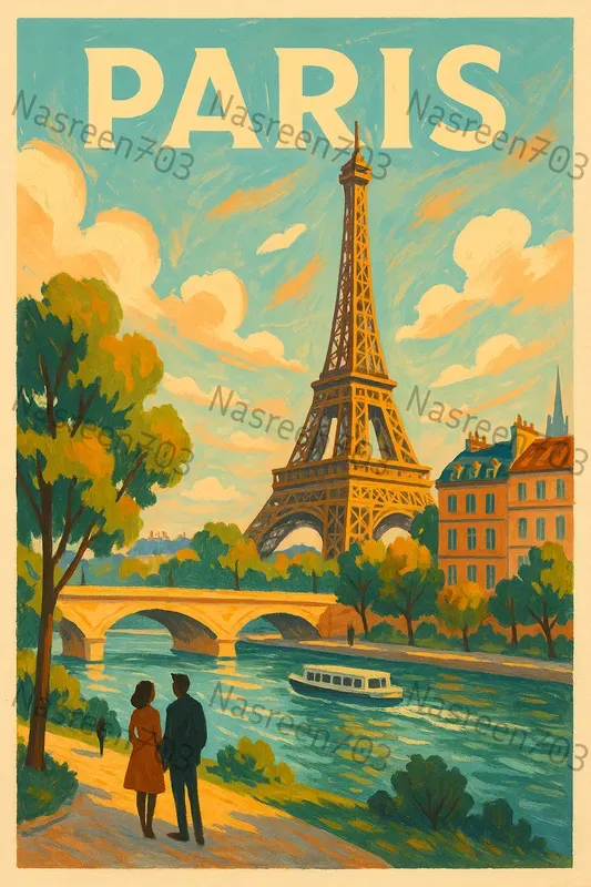 Vintage Travel Poster Illustrations