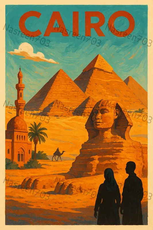 Vintage Travel Poster Illustrations