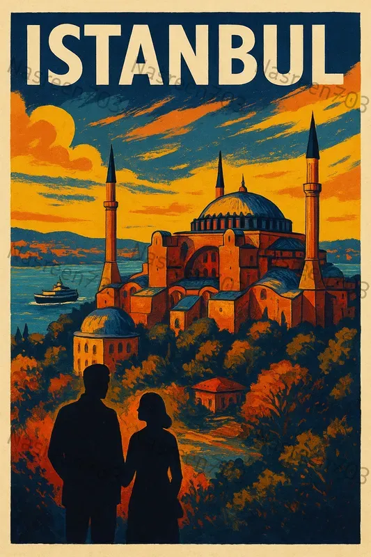 Vintage Travel Poster Illustrations