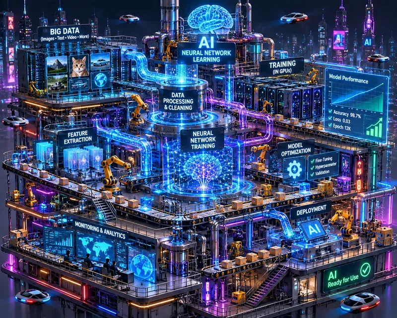 Cyberpunk Isometric Knowledge Factories