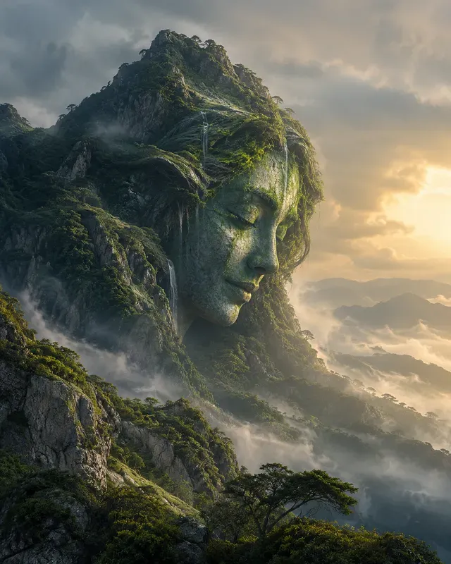 Surreal Hill Face Artwork Creators