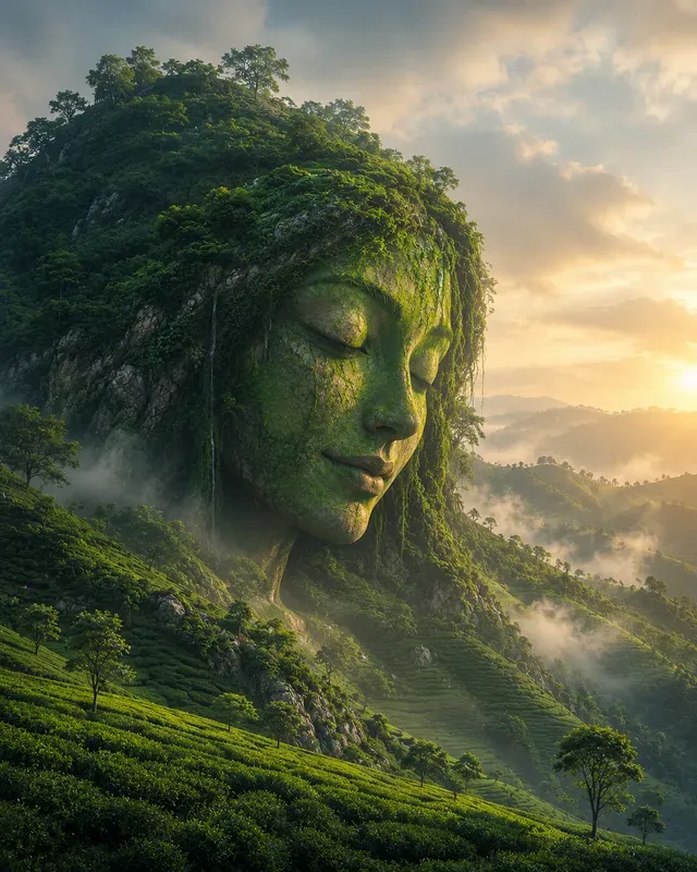Surreal Hill Face Artwork Creators