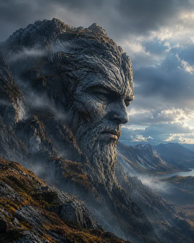 Surreal Hill Face Artwork Creators