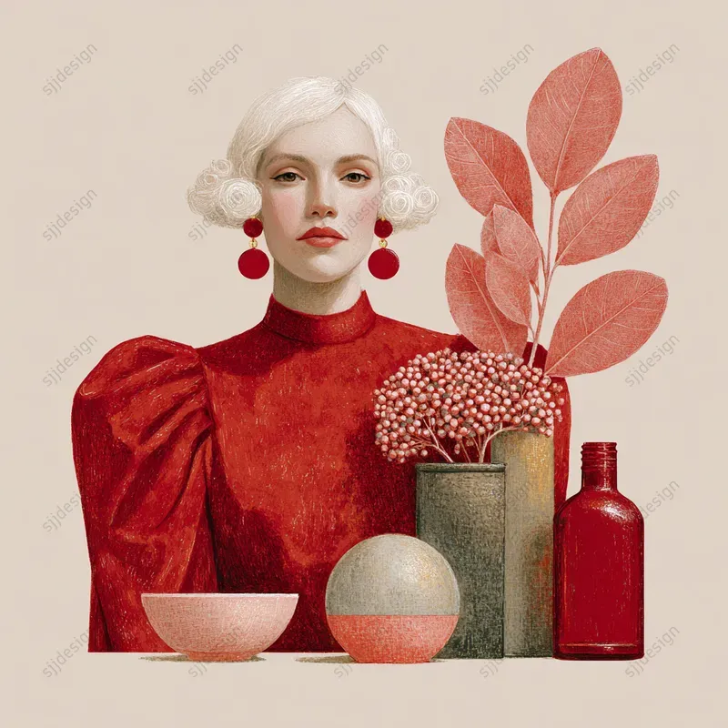 Romantic Folk Character Art