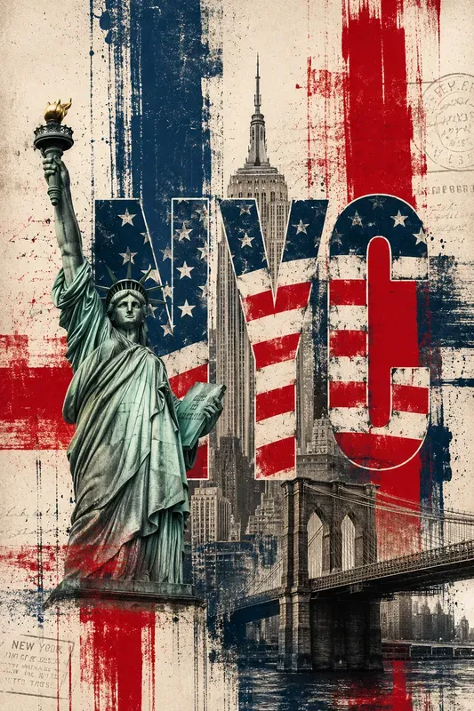 Urban Typography Collage Posters