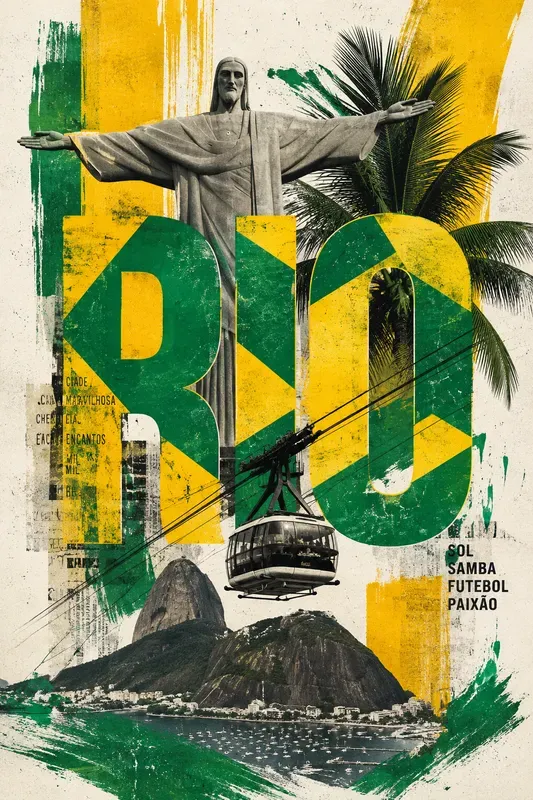Urban Typography Collage Posters