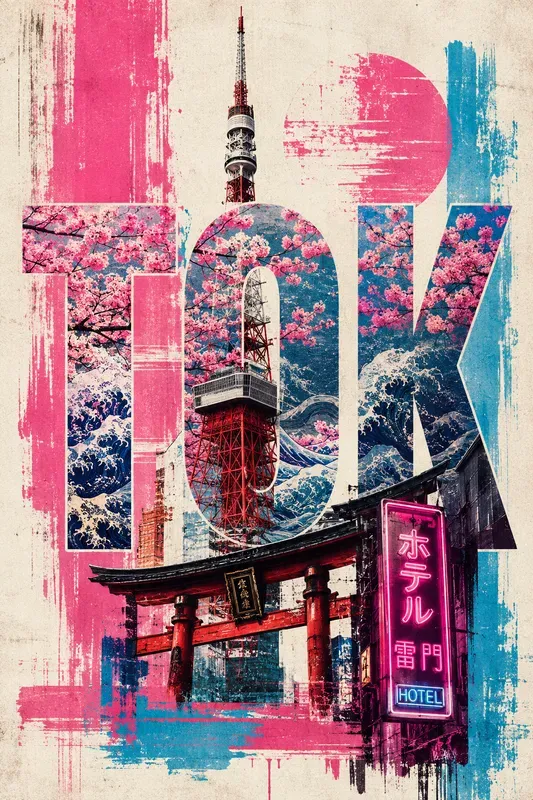 Urban Typography Collage Posters