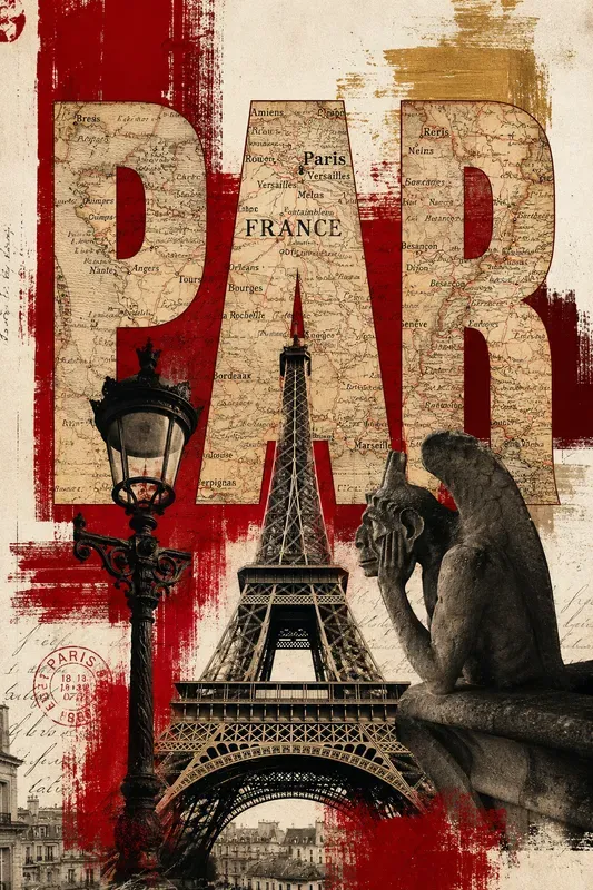 Urban Typography Collage Posters