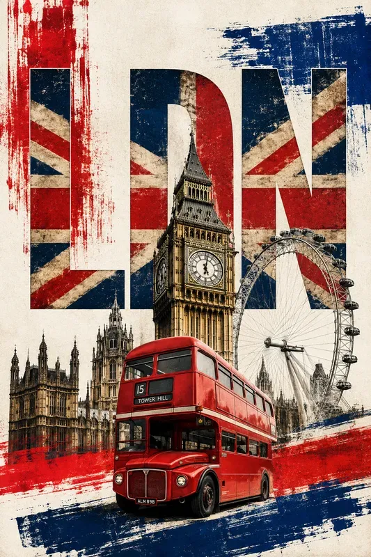 Urban Typography Collage Posters