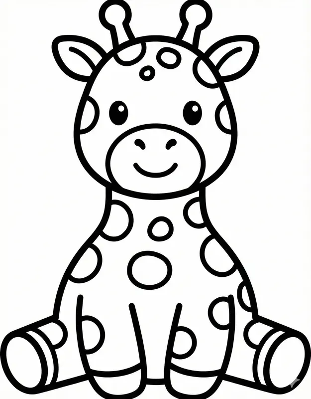 Cute Animal Coloring Pages For Kids