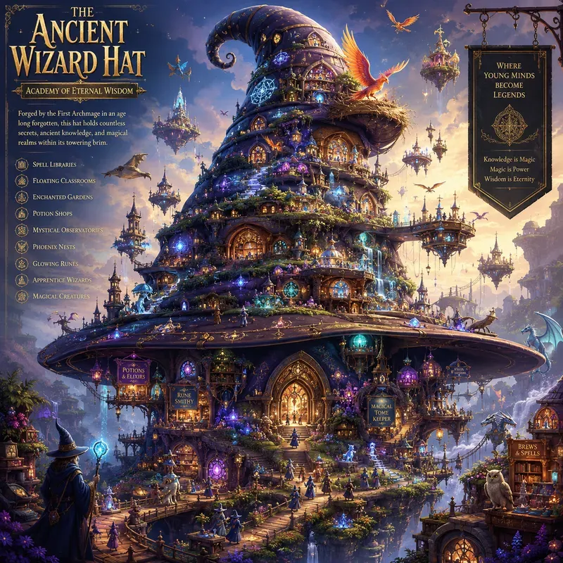 Epic Fantasy World Island Poster Designs