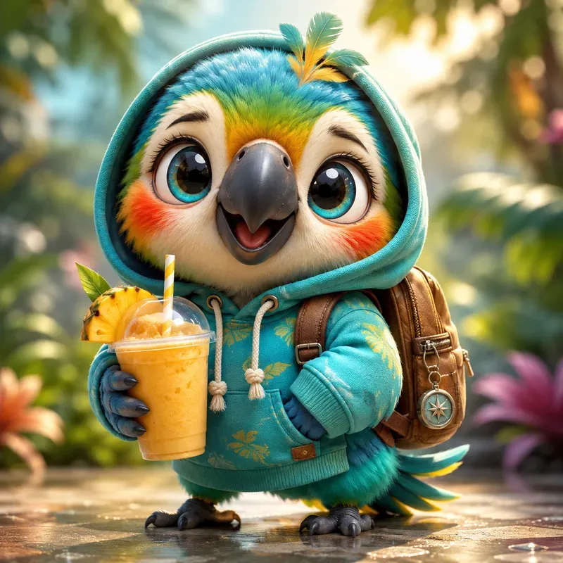 Cute Hoodie Bird Buddies