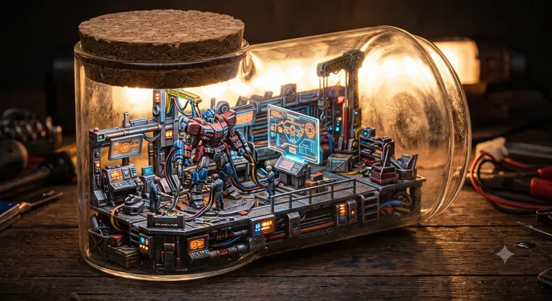 Isometric Miniature Glass Dioramas