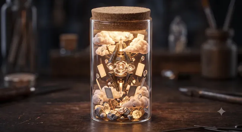 Isometric Miniature Glass Dioramas