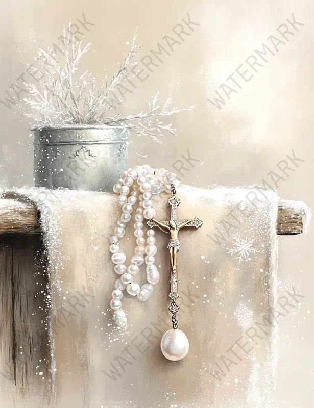 Dual Winter Christening Faith Silver Kits