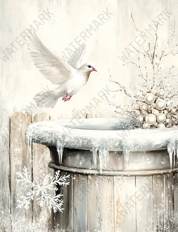 Dual Winter Christening Faith Silver Kits