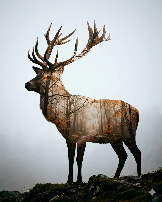 Surreal Double Exposure Portrait Masters