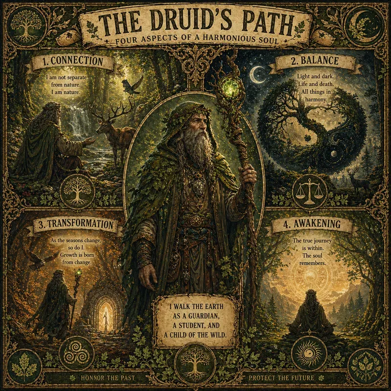 Ancient Wisdom Illustrated Panels Posters