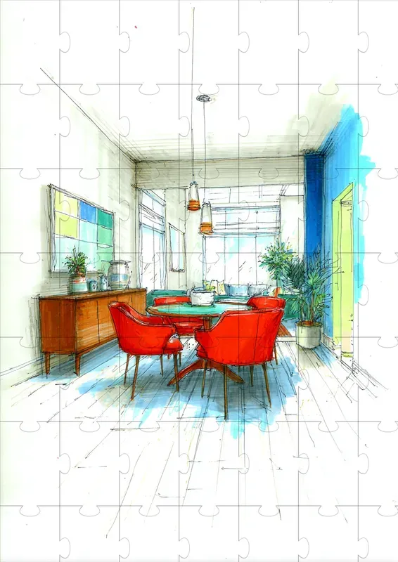 Elegant Interior Design Sketches