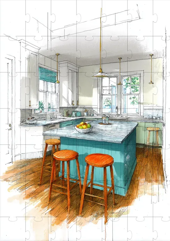 Elegant Interior Design Sketches