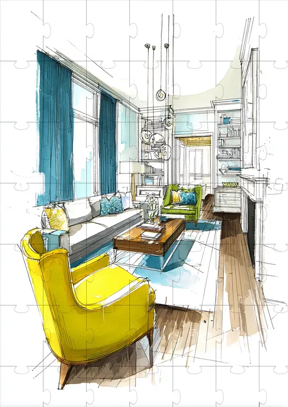 Elegant Interior Design Sketches