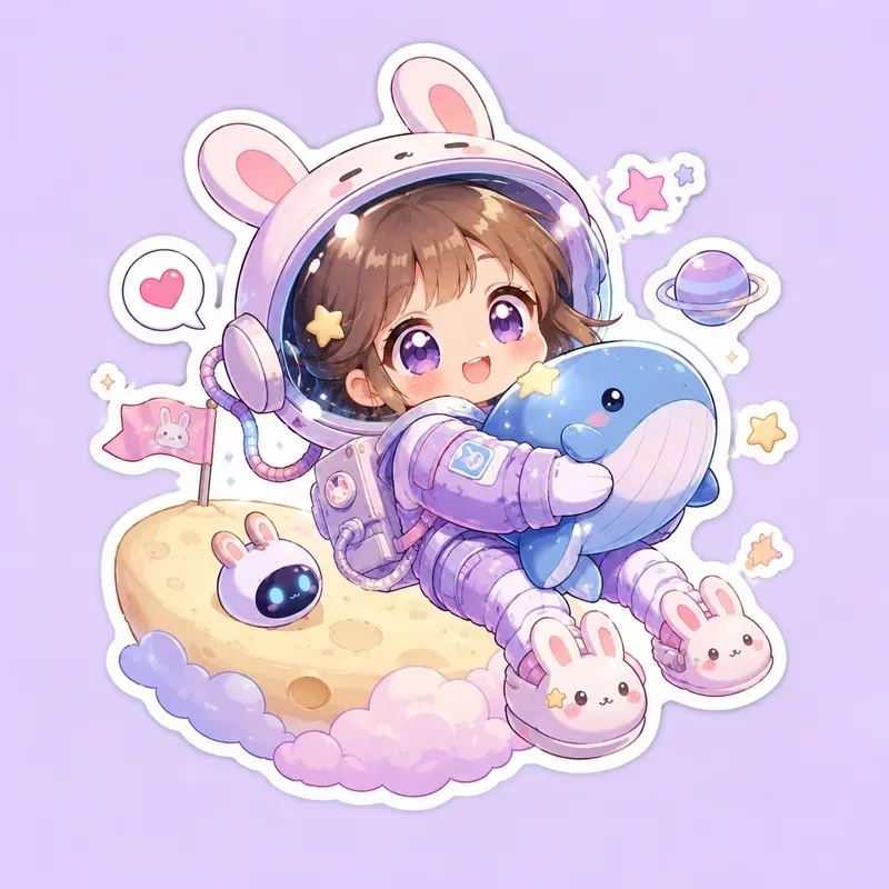 Dreamy Kawaii Mini Character Stickers