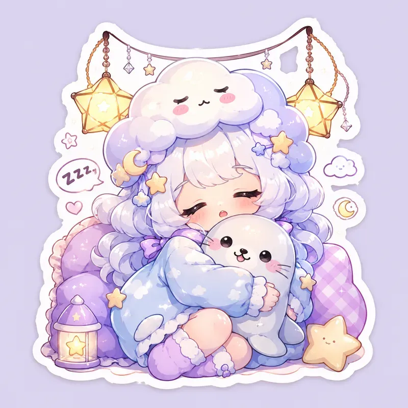 Dreamy Kawaii Mini Character Stickers