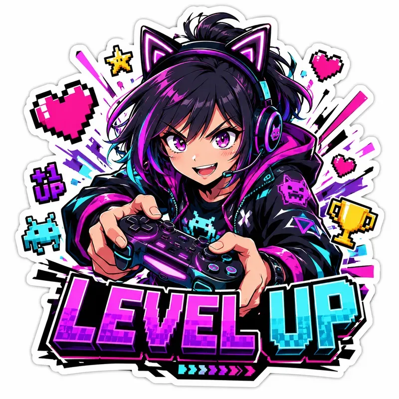 Dynamic Action Sticker Mascot Generator