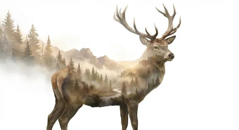 Double Exposure Nature Art